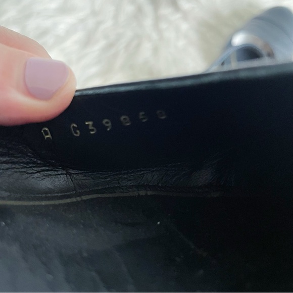 Chanel 23P Mary Jane Ankle Strap Black Leather CC Logo Flat Shoes 36.5 - Picture 5 of 11